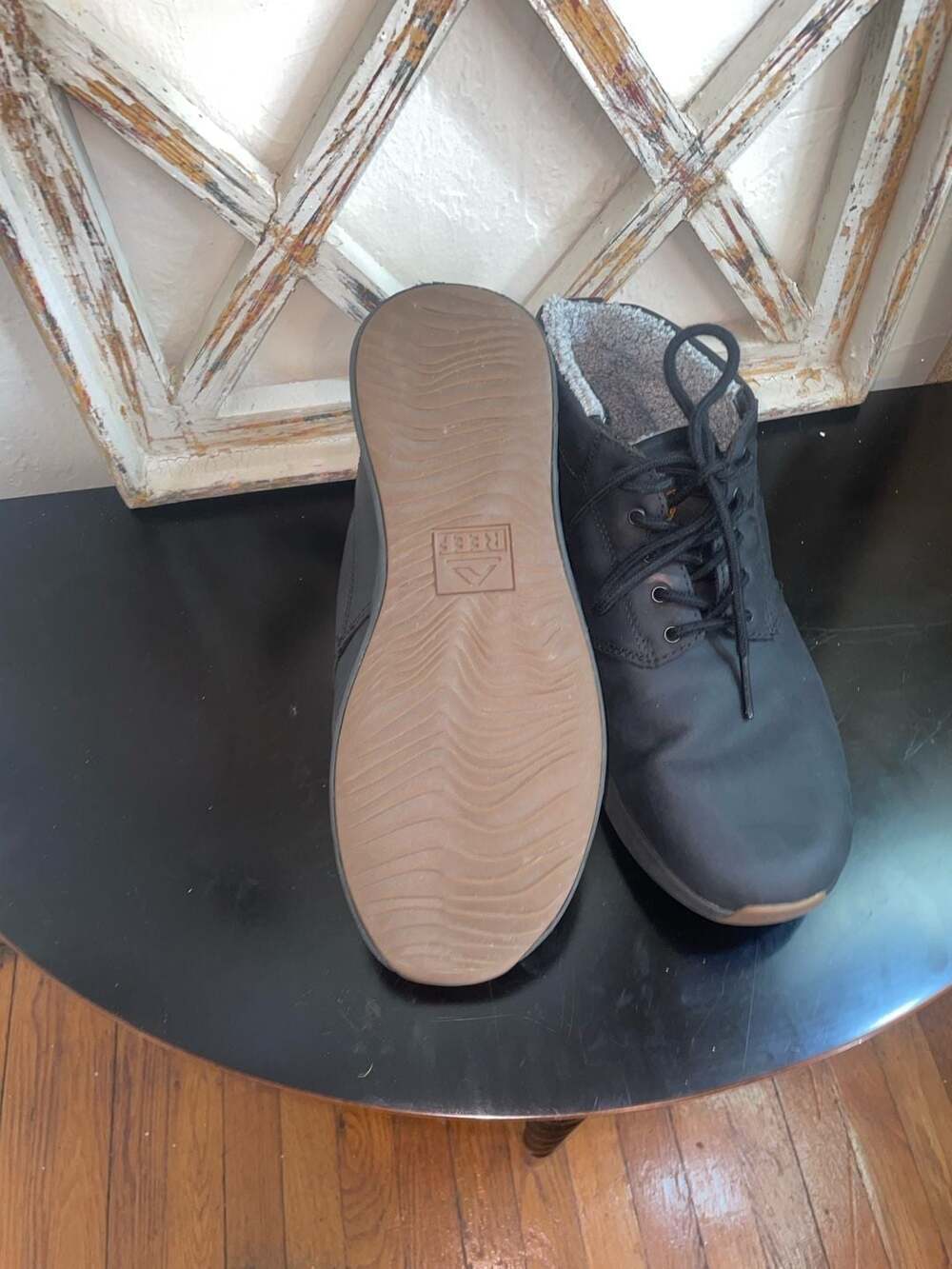 Reef Rover Mid LS Black Leather Fleece Lined Boots Men's Size 9 - Picture 7 of 10